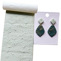 Белый Пластиковый валик для создания текстуры из полимерной глины для изготовления сережек, белые, 80x20 мм