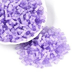 Средний Фиолетовый Стеклянные бусины в стиле верстака класса А FGB, бамбук совместное, имитация шарики глаза кота, средне фиолетовый, 7.5x3.5~4 мм, отверстие : 1.2~1.5 мм, Около 3000 шт / фунт