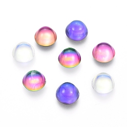 (52) Непрозрачная лаванда Прозрачные k 9 стеклянные кабошоны, полукруглые / купольные, разноцветные, 6x3.5 мм