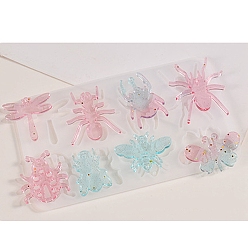 Dragonfly DIY силиконовые формы кулон, для женщин серьги, стрекоза, 155x95x5 мм, отверстие : 2 мм, внутренний диаметр: 32~34x24~39 мм