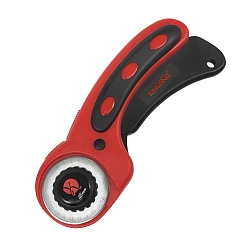 Коричневый Портативный роторный роликовый резак, режущий инструмент для шитья, для изготовления, шитье, подбивка, лоскутное шитье, коричневые, 16.8x6.3 см