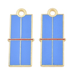 Золотой Подвески из эмали и сплава, без кадмия и без свинца, спортивные темы, золотые, 35x15.5x1 мм, отверстие : 2.5 мм