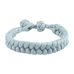 Аква Браслеты из плетеного шнура из полиэстера, вода, 7-1/8~8-5/8 дюйм (18~22 см)