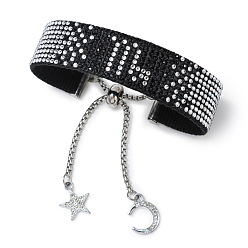 Скорпион Регулируемые браслеты constellation из полиэстера и нержавеющей стали, слайдерные браслеты, Скорпион, 5-7/8x3/4 дюйм (15x2 см)