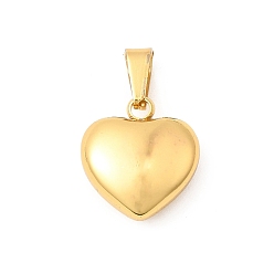 Золотой 304 подвески из нержавеющей стали, сердце прелести, золотые, 13.5x13.5x5.5 мм, отверстие : 5.5x3.5 мм