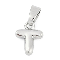 Letter T Латунь прелести, буквы, без кадмия и без свинца, долговечный, стойки покрытие, Письмо T, 9.5x7.5x2.5 мм, отверстие : 3x5 мм