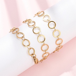 Золотой 304 нержавеющая сталь 8 колье из звеньев цепи диаметром 1 мм, ионное покрытие (ip), золотые, 17.60 дюйм (44.7 см)