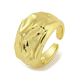 Настоящее золото 18K Латунные кольца-манжеты для женщин, без кадмия и без свинца, реальный 18 k позолоченный, внутренний диаметр: 18 мм