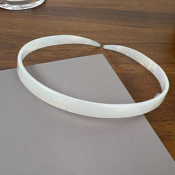 Белый Резинки для волос из ацетата целлюлозы, аксессуары для волос для женщин и девочек, белые, 120 мм