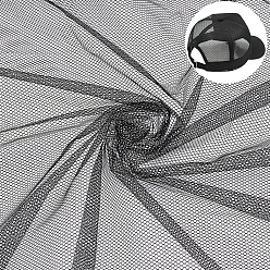 Черный 2 ярдов полиэфирной сетчатой ткани, поделки товары для рукоделия, чёрные, 1600 мм