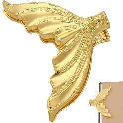 Golden 1Pc Alloy Clips, for Paper Document, School Office Supplies, Retro Mermaid Tail, Golden, 70x100x30.5mm