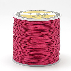 Cerise Nylon Thread, Chinese Knotting Cord, Cerise, 0.4mm, about 174.98 Yards(160m)/Roll