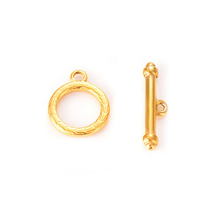 Ring Застежки-тоглы из нержавеющей стали, золотые, кольцо, застежки: 19x15.5 мм, бар: 25x7 mm