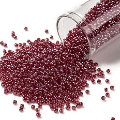 (109C) Dark Ruby Transparent Luster Круглые бусины toho, японский бисер, (109 c) темно-рубиновый прозрачный блеск, 11/0, 2.2 мм, отверстие : 0.8 мм, Около 50000 шт / фунт