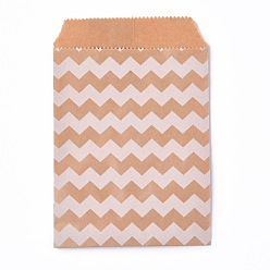 Другие Бумажные мешки, без ручек, мешки для хранения продуктов, деревесиные, волновая картина, 15x10 см