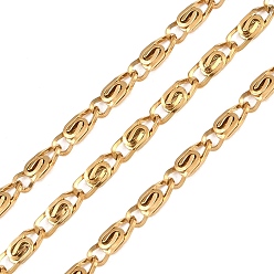Золотой 304 из нержавеющей стали lumachina цепи, ионное покрытие (ip), несварные, с катушкой, золотые, 6x2x1 мм