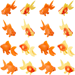 (52) Непрозрачная лаванда 30шт. 2цвета, декоративные рыбки из смолы для демонстрации, для оформления аквариума и декораций для рыбного аквариума, разноцветные, 40.5x55x16.5 мм, 15 шт / цвет