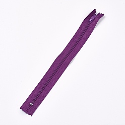 Индиго Аксессуары для одежды, нейлоновая застежка-молния, Компоненты застежки-молнии, индиговые, 23.5~24x2.5 см