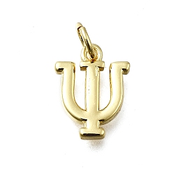 Symbol Латунные подвески, с целью перехода в кольце, долговечный, без свинца и без кадмия, стойки покрытие, реальный 18 k позолоченный, символ, 12x9.5x2 мм, отверстие : 3 мм