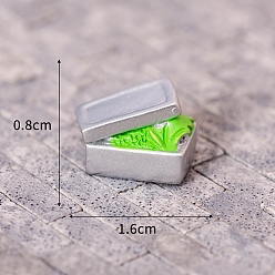 Треугольник Миниатюрные украшения, аксессуары для домашнего кукольного домика с микро-ландшафтом, притворяясь опорными украшениями, треугольные, 16x8 мм