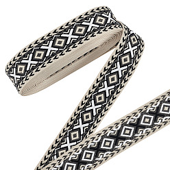 Античный Белый 10 ярдов полиэфирной ленты с ромбовидным узором, аксессуары для одежды, старинный белый, 2 дюйм (50 мм)