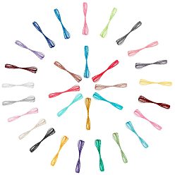 (52) Непрозрачная лаванда Вощеный шнур полиэстера, разноцветные, 0.5~0.6 мм, о 5 м / прядь, 30strands / комплект