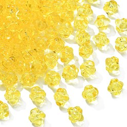 Gold Transparent Acrylic Beads, Lantern, Gold, 8.5x10x9.5mm, Hole: 1.5mm, about 1290pcs/500g
