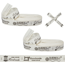 Черный Лента из полиэстера с принтом, для аксессуаров для одежды, украшение подарка, чёрные, 5/8 дюйм (15 мм), около 4.92 ярдов (4.5 м) / рулон