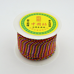 Farbig Runde saite Polyester Kordel, Farbig, 1.3 mm, ca. 43.74 Yards (40 m)/Rolle