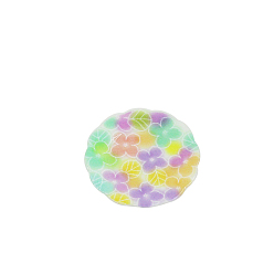 Разноцветный Пластины из смолы, миниатюрные украшения, для садовых кукольных домиков, красочный, 27 мм