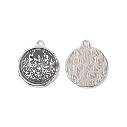 Черный Акриловые подвески, с фурнитурой сплавочной платины тон, без свинца и без кадмия, плоско-круглые, чёрные, 36x31x3 мм, отверстие : 4 мм