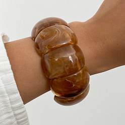 Верблюжий Деревянные браслеты для женщин, прямоугольные, верблюжие, внутренний диаметр: 7.09 дюйм (18 см)