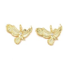 Золотой Латунные подвески, орел, стойки покрытие, долговечный, без кадмия и без свинца, золотые, 15x20x2.5 мм, отверстие : 2.5 мм