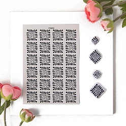 Черный Серьги из полимерной глины, бумага для переноса воды, украшение подвески из глины, водорастворимые наклейки, чёрные, 138x95 мм