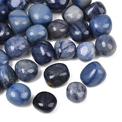 Blue Aventurine Natural Blue Aventurine Beads, Dyed & Heated, Tumbled Stone, Nuggets, No Hole/Undrilled, Vase Filler Gems, 20~35x22~40x14~27mm