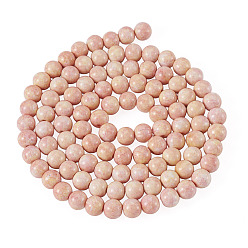 Saumon Clair 1 brins de peinture de cuisson perles de verre brins, ronde, saumon clair, 8~8.5mm, Trou: 1~1.2mm, Environ 105~106 pcs/chapelet, 30.71~31.10 pouce (78~79 cm)