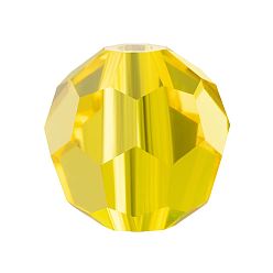 80310 Citrine Хрустальные бусины preciosa®, чешский хрусталь, 451 19 602 круглый, 80310 цитрин, 5 мм, отверстие : 1 мм