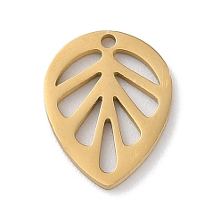 Золотой 304 подвески из нержавеющей стали, лазерная резка, лист, золотые, 12.5x9.5x1 мм, отверстие : 1 мм