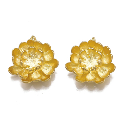 Без Покрытия Латунные подвески, без никеля , цветок, сырой (без покрытия), 18.5x17.5x5.5 мм, отверстие : 2 мм