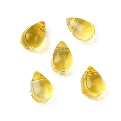 Золотистый Стеклянные бусины, слеза, золотые, 6x4x4 мм, отверстие : 1 мм