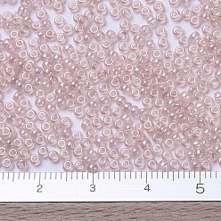 (RR365) Light Shell Pink Luster MIYUKI Round Rocailles Beads, Japanese Seed Beads, (RR365) Light Shell Pink Luster, 11/0, 2x1.3mm, Hole: 0.8mm, about 1100pcs/bottle, 10g/bottle