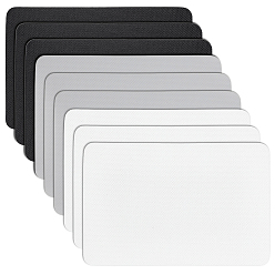 (52) Непрозрачная лаванда 9шт. 3цветные ремонтные заплатки из ПВХ, для надувной лодки, плота, каяка, надувная кровать, прямоугольные, разноцветные, 150x100x0.7 мм, 3 шт / цвет