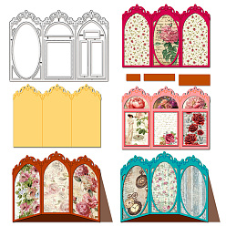 Rectangle Углеродистая сталь разрезает трафареты, для diy scrapbooking, Фотоальбом, декоративная бумага для тиснения, форма для поздравительных открыток, прямоугольные, 109x151x0.8 мм