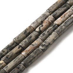 Picasso Jasper Natural Polychrome Jasper/Picasso Stone/Picasso Jasper Beads Strands, Column, 13.5~14x4~4.5mm, Hole: 1.2mm, about 28pcs/strand, 15.16''(38.5cm)
