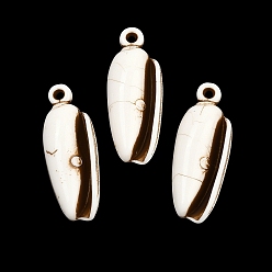 Shell Shape Подвески из непрозрачного акрила, окрашенные распылением, имитация оболочки, подвески в форме раковины, 28x11x9.5 мм, отверстие : 1.5 мм, Около 340 шт / 500 г