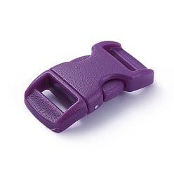 Purple Plastic Adjustable Quick Side Release Buckles, for Luggage Straps Backpack Repairing, Rectangle, Purple, 29x15mm, Hole: 10mm