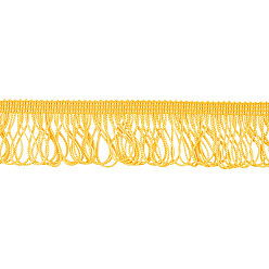 Золотистый Кружевная лента из полиэстера с кисточками, бахрома с кружевной отделкой, кружевная лента макраме, золотые, 1-5/8 дюйм (40 мм)