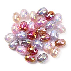 (52) Непрозрачная лаванда Непрозрачные УФ-реагирующие шарики, бусины, меняющие цвет, овальные, разноцветные, 17x13 мм, отверстие : 2.5 мм