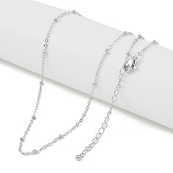 Платина Латунные ожерелья-сателлиты, платина, 16.93 дюйм (43 см)