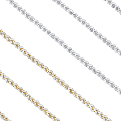 (52) Непрозрачная лаванда 17 ярды 2 цвета отделка из полиэстера с плетеным кружевом, аксессуары для одежды, разноцветные, 1/8 дюйм (4 мм), 8.5 ярды / цвет